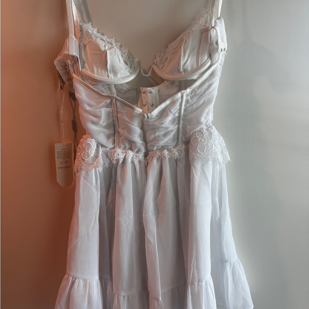 For Love & Lemons White Lace dress. Size S.